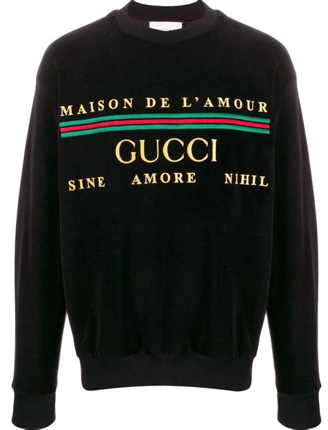 gucci maison de l amour sweater|Gucci 'Maison de L'Amour' Graphic Print Hoodie .